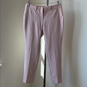 WHBM Slim Ankle sz 2 pale pink pants softgirl classic preppy